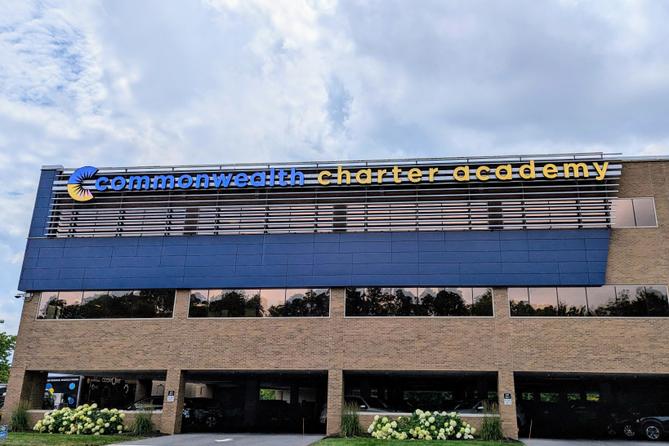 Commonwealth Charter Academy's building in Harrisburg, PA. Commonwealth Charter Academy's building in Harrisburg, PA.