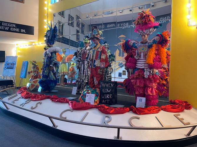 The Mummers Museum in Philadelphia is a polling place on Election Day in November 2024.